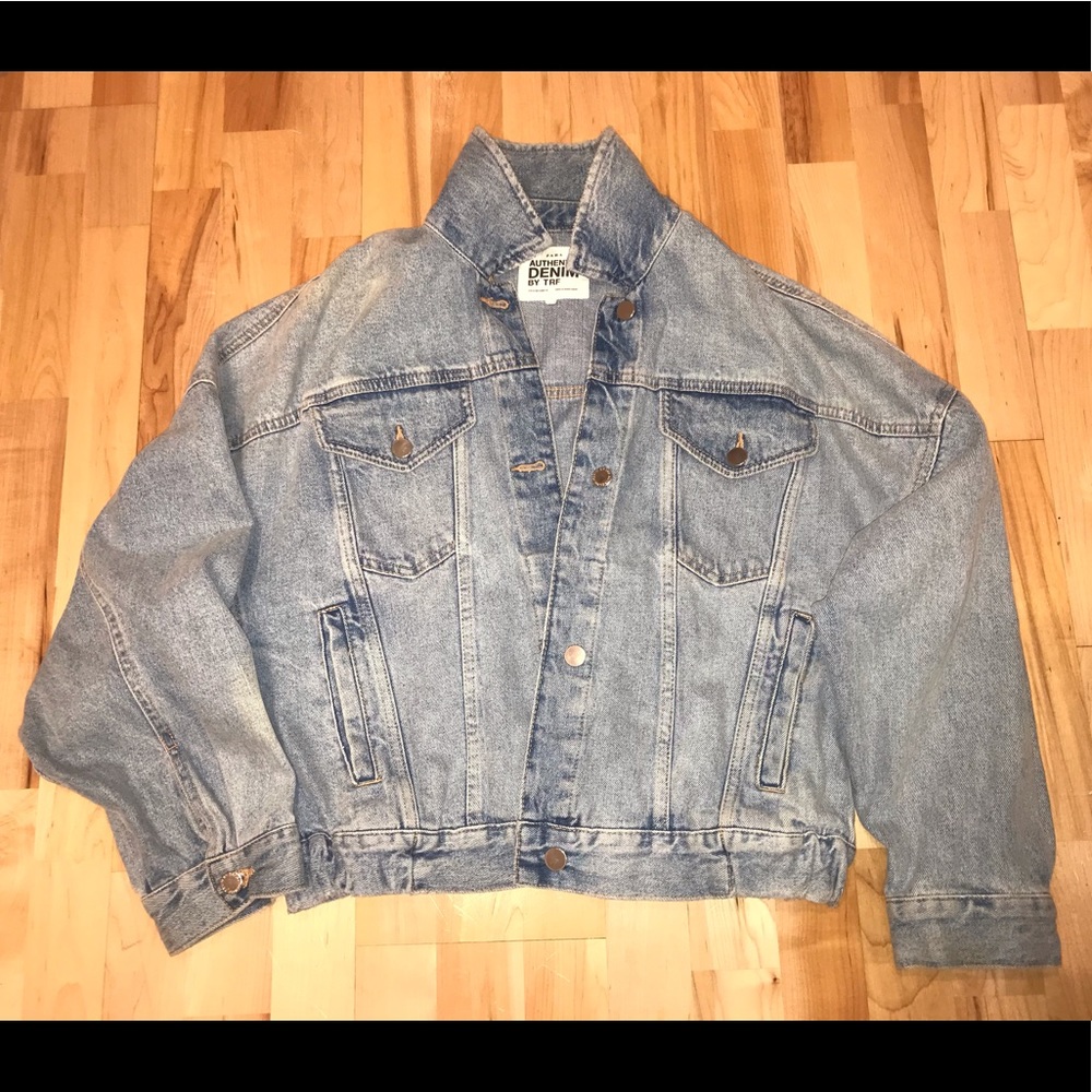 Zara oversized jean jacket Authentic Denim by TRF